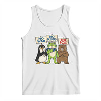No Wars No Ice No Kings Animal Protest Tank Top Frog Penguin Bear Resist Human Rights Activist