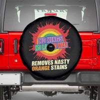 No Wars No Ice No Kings Retro Rainbow Spare Tire Cover Remove Nasty Orange Stains Protest Political Satire