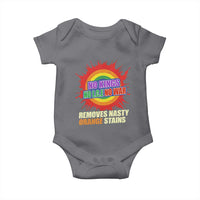 No Wars No Ice No Kings Retro Rainbow Baby Onesie Remove Nasty Orange Stains Protest Political Satire