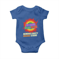 No Wars No Ice No Kings Retro Rainbow Baby Onesie Remove Nasty Orange Stains Protest Political Satire
