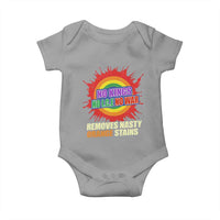 No Wars No Ice No Kings Retro Rainbow Baby Onesie Remove Nasty Orange Stains Protest Political Satire