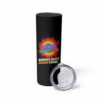 No Wars No Ice No Kings Retro Rainbow Skinny Tumbler Remove Nasty Orange Stains Protest Political Satire