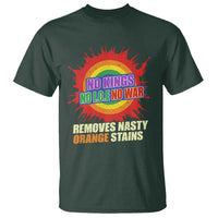 No Wars No Ice No Kings Retro Rainbow T Shirt Remove Nasty Orange Stains Protest Political Satire