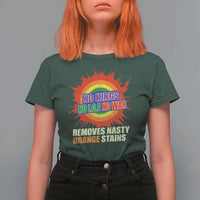 No Wars No Ice No Kings Retro Rainbow T Shirt For Women Remove Nasty Orange Stains Protest Political Satire
