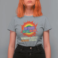 No Wars No Ice No Kings Retro Rainbow T Shirt For Women Remove Nasty Orange Stains Protest Political Satire