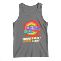 No Wars No Ice No Kings Retro Rainbow Tank Top Remove Nasty Orange Stains Protest Political Satire