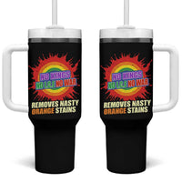 No Wars No Ice No Kings Retro Rainbow Tumbler With Handle Remove Nasty Orange Stains Protest Political Satire