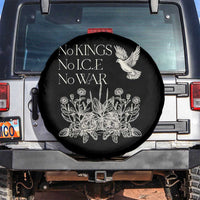 No Wars No Ice No Kings Botanical Dove Spare Tire Cover Peace Symbol Anti War Human Rights Protest