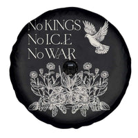 No Wars No Ice No Kings Botanical Dove Spare Tire Cover Peace Symbol Anti War Human Rights Protest
