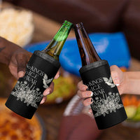 No Wars No Ice No Kings Botanical Dove 4 in 1 Can Cooler Tumbler Peace Symbol Anti War Human Rights Protest