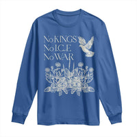 No Wars No Ice No Kings Botanical Dove Long Sleeve Shirt Peace Symbol Anti War Human Rights Protest