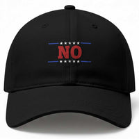 No Protest Patriotic Baseball Cap Red White Blue Freedom Political Satire