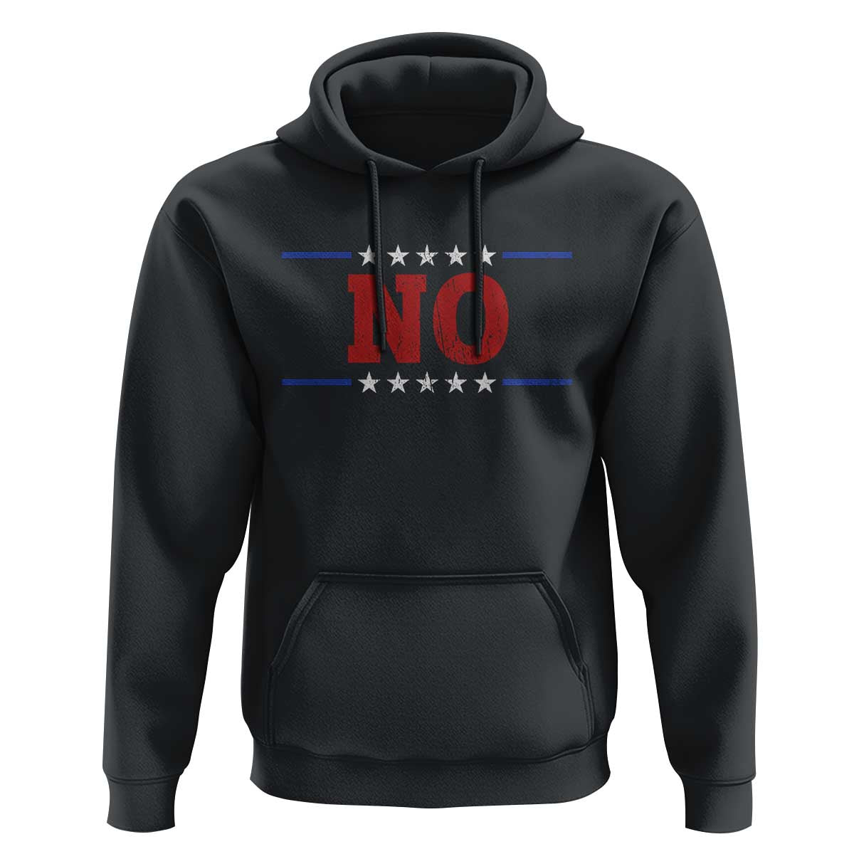 No Protest Patriotic Hoodie Red White Blue Freedom Political Satire