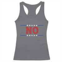 No Protest Patriotic Racerback Tank Top Red White Blue Freedom Political Satire