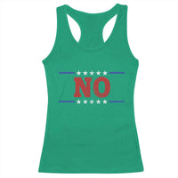 No Protest Patriotic Racerback Tank Top Red White Blue Freedom Political Satire