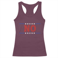 No Protest Patriotic Racerback Tank Top Red White Blue Freedom Political Satire