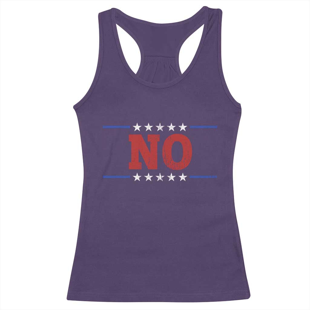 No Protest Patriotic Racerback Tank Top Red White Blue Freedom Political Satire