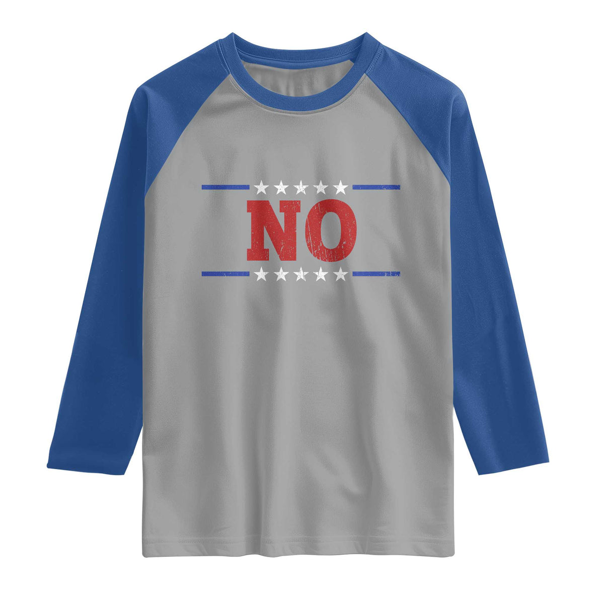 No Protest Patriotic Raglan Shirt Red White Blue Freedom Political Satire