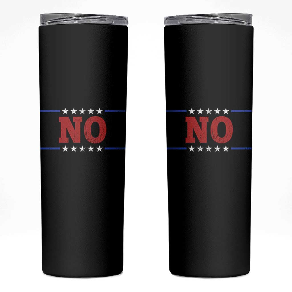 No Protest Patriotic Skinny Tumbler Red White Blue Freedom Political Satire
