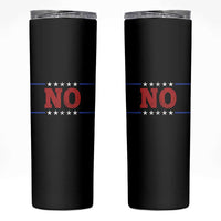 No Protest Patriotic Skinny Tumbler Red White Blue Freedom Political Satire