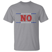No Protest Patriotic T Shirt Red White Blue Freedom Political Satire