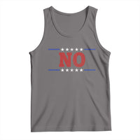No Protest Patriotic Tank Top Red White Blue Freedom Political Satire