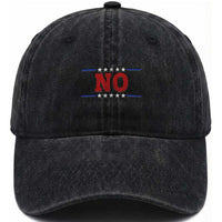 No Protest Patriotic Washed Cotton Baseball Cap Red White Blue Freedom Political Satire