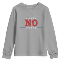 No Protest Patriotic Youth Sweatshirt Red White Blue Freedom Political Satire