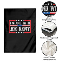 I Stand With Joe Kent Patriotic Support Garden Flag American Flag Political Statement