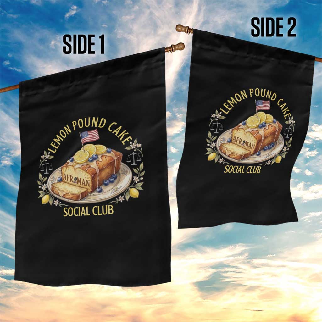 Lemon Pound Cake Social Club Garden Flag Funny Viral Meme Dessert Parody Rap Fans