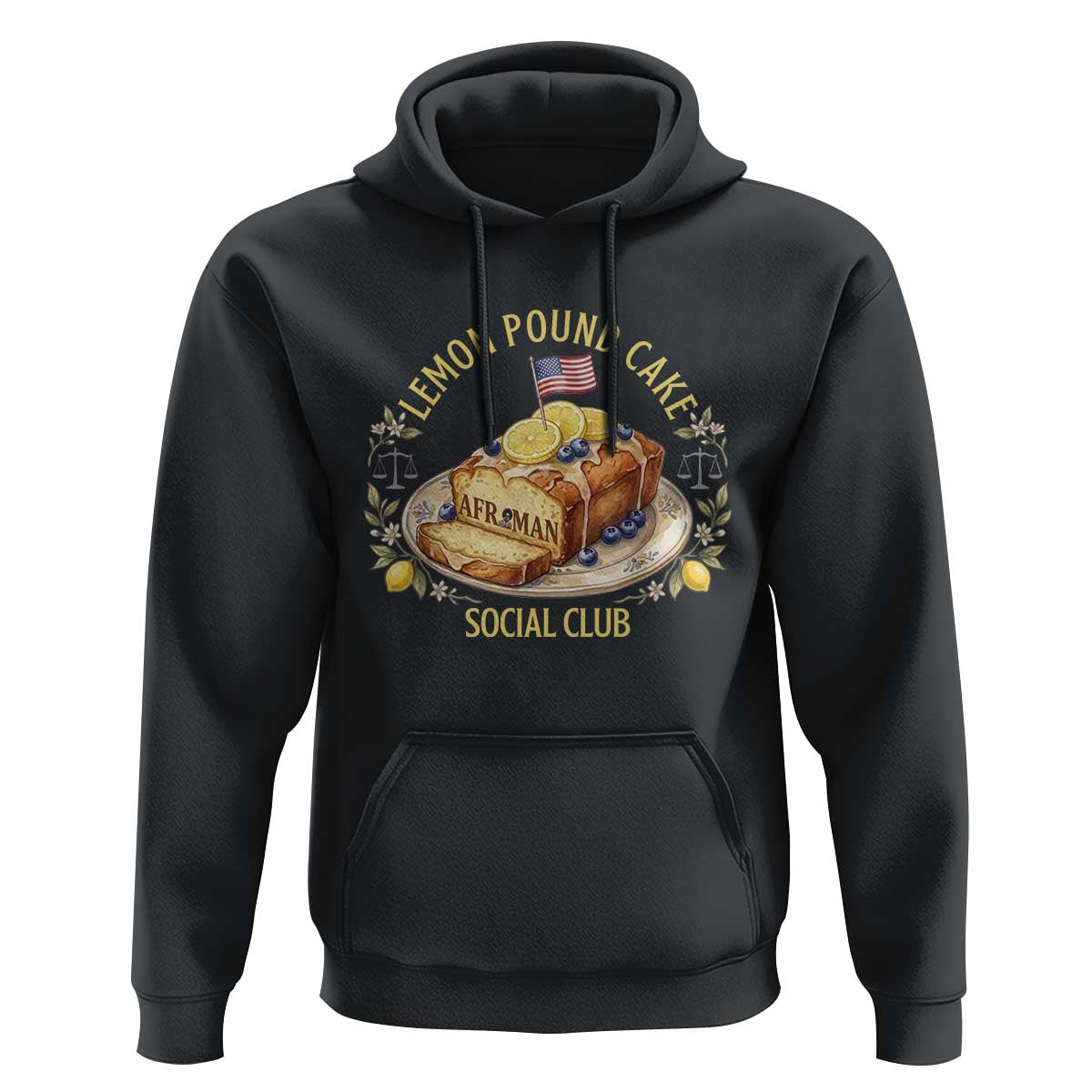 Lemon Pound Cake Social Club Hoodie Funny Viral Meme Dessert Parody Rap Fans