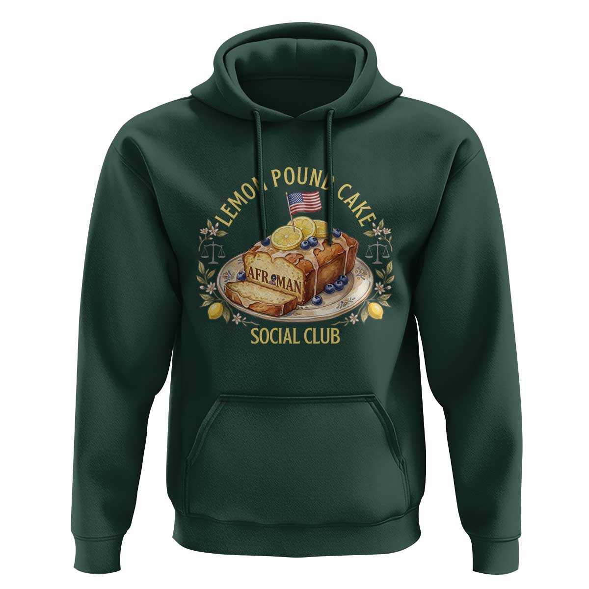 Lemon Pound Cake Social Club Hoodie Funny Viral Meme Dessert Parody Rap Fans