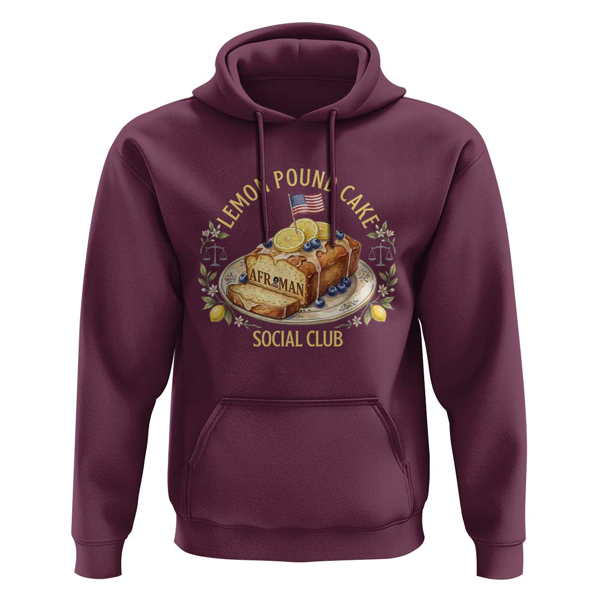 Lemon Pound Cake Social Club Hoodie Funny Viral Meme Dessert Parody Rap Fans
