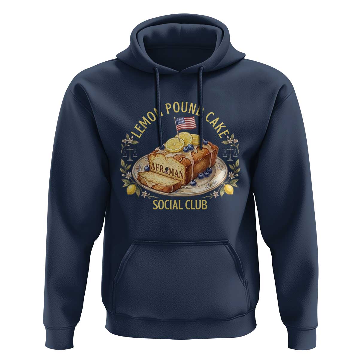 Lemon Pound Cake Social Club Hoodie Funny Viral Meme Dessert Parody Rap Fans