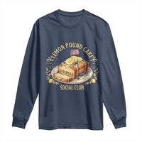 Lemon Pound Cake Social Club Long Sleeve Shirt Funny Viral Meme Dessert Parody Rap Fans