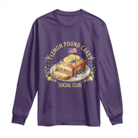 Lemon Pound Cake Social Club Long Sleeve Shirt Funny Viral Meme Dessert Parody Rap Fans