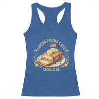 Lemon Pound Cake Social Club Racerback Tank Top Funny Viral Meme Dessert Parody Rap Fans