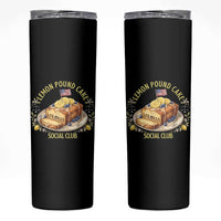 Lemon Pound Cake Social Club Skinny Tumbler Funny Viral Meme Dessert Parody Rap Fans