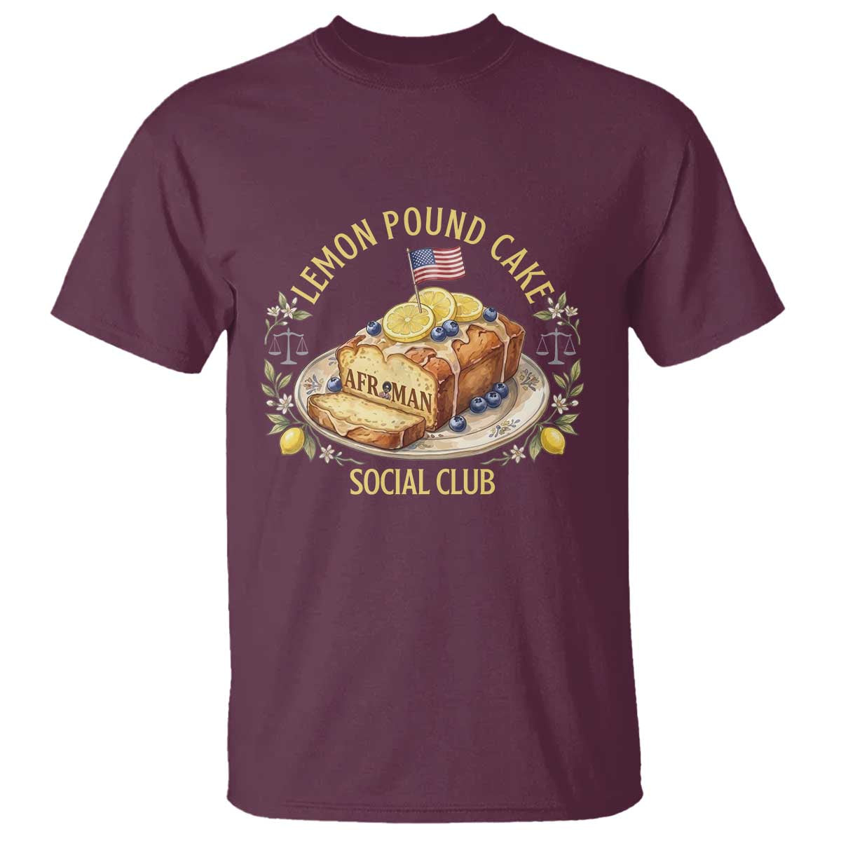 Lemon Pound Cake Social Club T Shirt Funny Viral Meme Dessert Parody Rap Fans