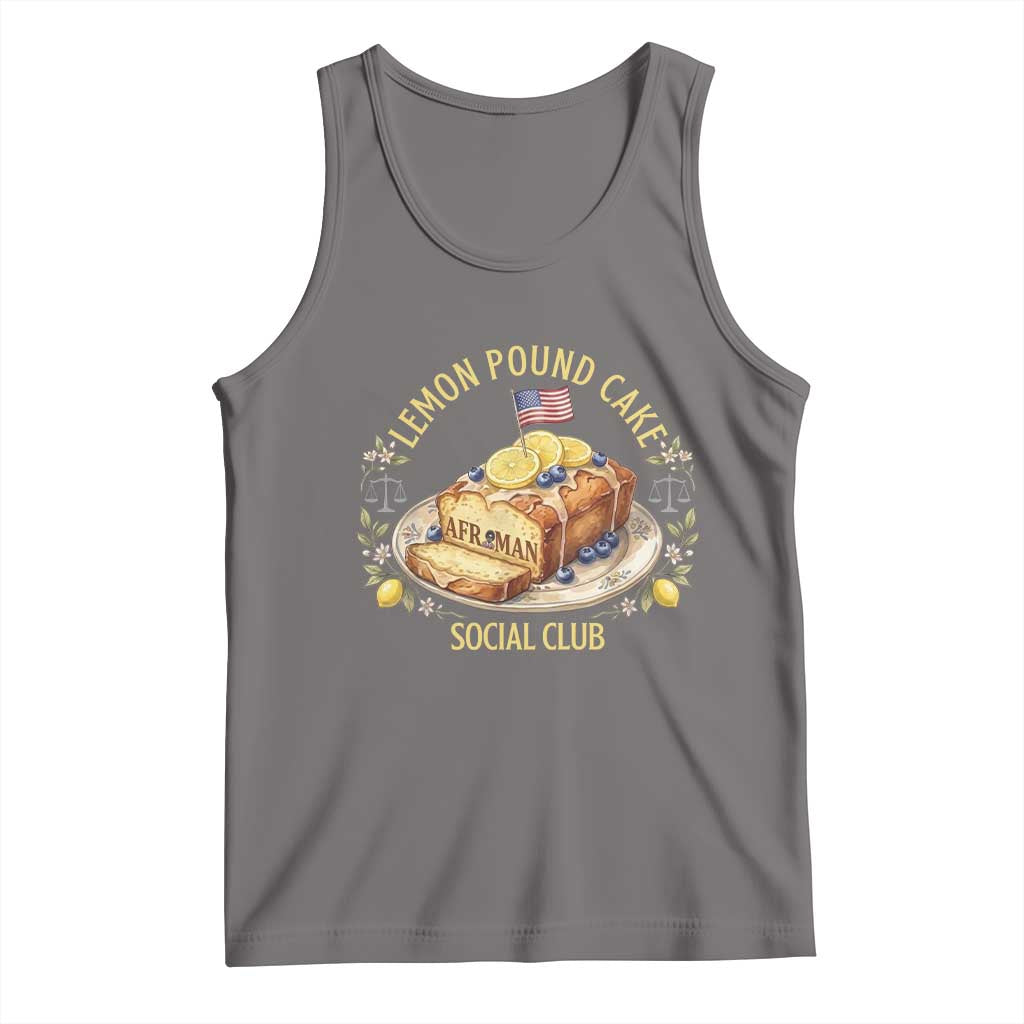 Lemon Pound Cake Social Club Tank Top Funny Viral Meme Dessert Parody Rap Fans