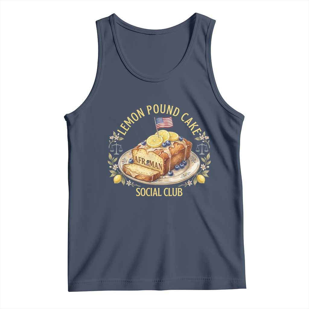 Lemon Pound Cake Social Club Tank Top Funny Viral Meme Dessert Parody Rap Fans