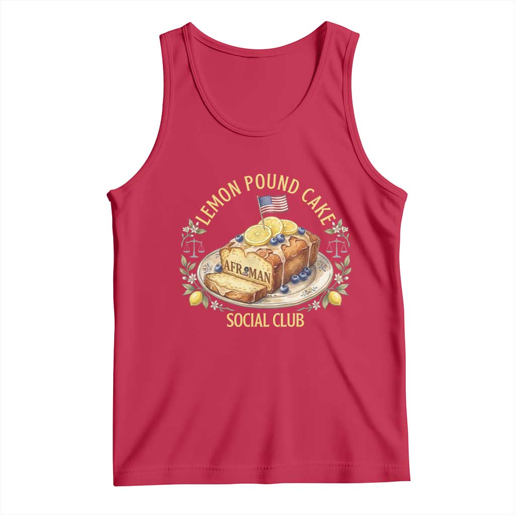 Lemon Pound Cake Social Club Tank Top Funny Viral Meme Dessert Parody Rap Fans