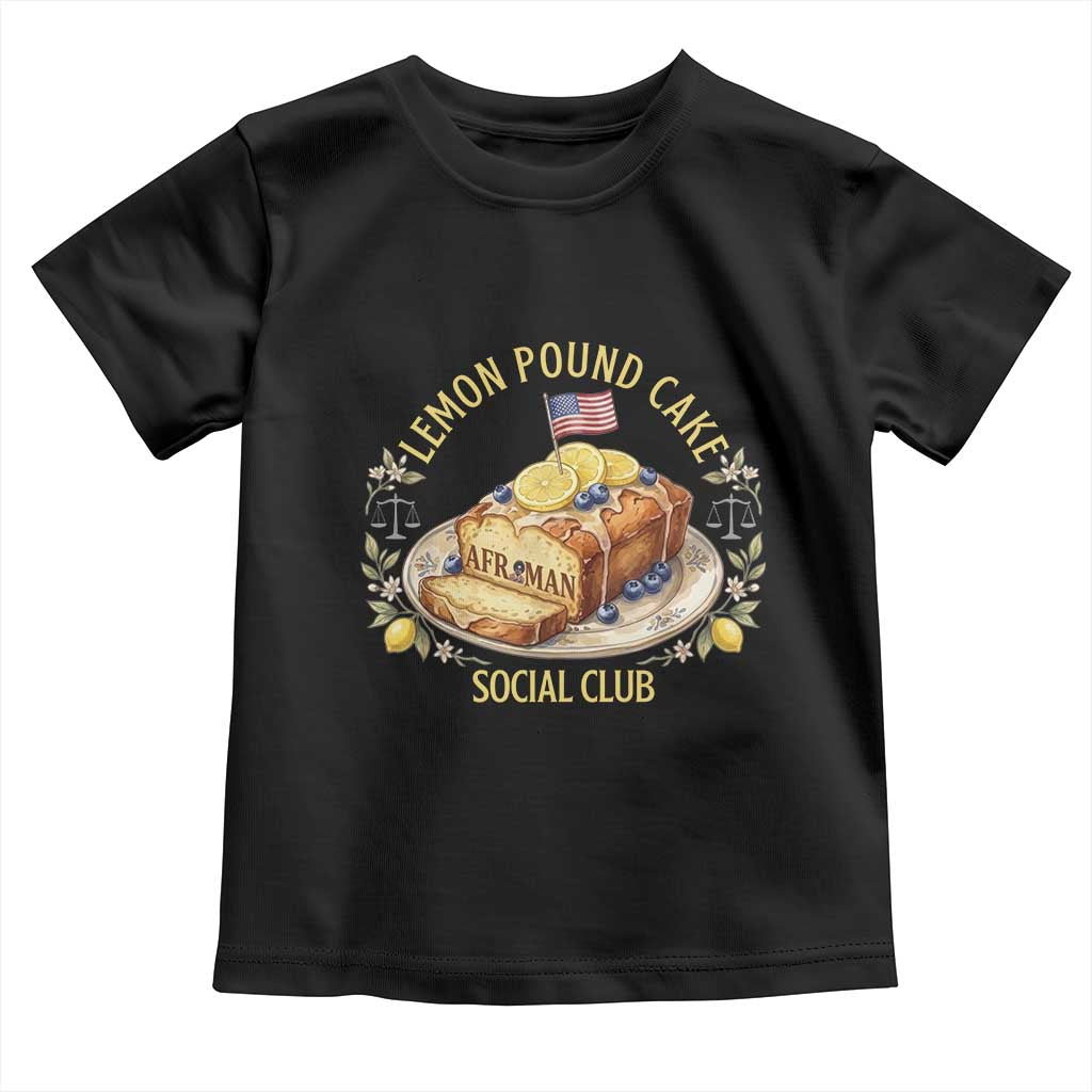 Lemon Pound Cake Social Club Toddler T Shirt Funny Viral Meme Dessert Parody Rap Fans