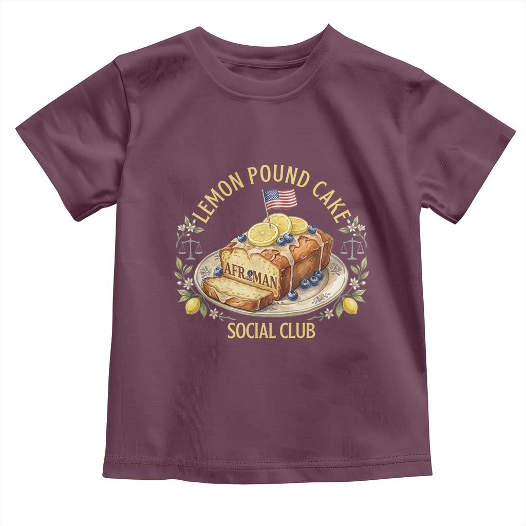 Lemon Pound Cake Social Club Toddler T Shirt Funny Viral Meme Dessert Parody Rap Fans
