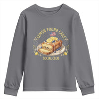 Lemon Pound Cake Social Club Youth Sweatshirt Funny Viral Meme Dessert Parody Rap Fans