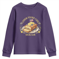 Lemon Pound Cake Social Club Youth Sweatshirt Funny Viral Meme Dessert Parody Rap Fans
