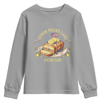 Lemon Pound Cake Social Club Youth Sweatshirt Funny Viral Meme Dessert Parody Rap Fans