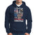 American Veteran Hoodie I Stand For Our Flag I Kneel For The Cross Blessed To Be Christian - Wonder Print Shop