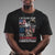 American Veteran T Shirt I Stand For Our Flag I Kneel For The Cross Blessed To Be Christian - Wonder Print Shop