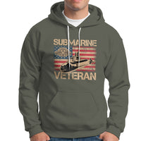 Navy Veteran Hoodie American Flag Submarine - Wonder Print Shop